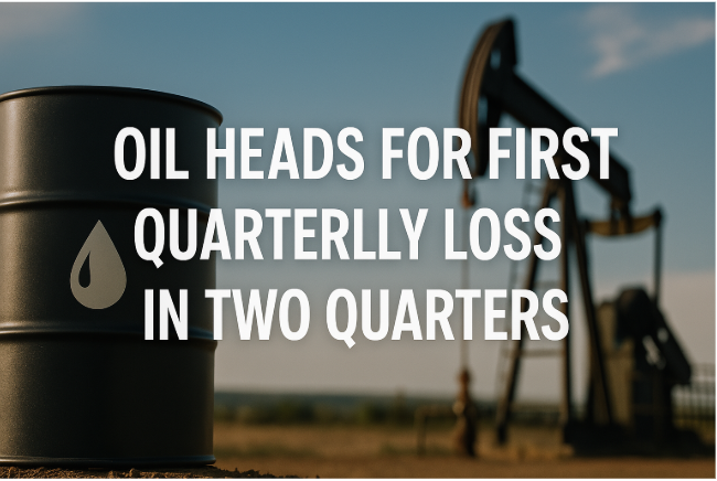 النفط يتجه نحو أول خسارة ربع سنوية منذ فصلين